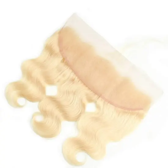 Sample 3Pcs Brazilian Body Wave Virgin Hair Natural Human 613 Double Drawn Human Hair 10A 13X4 Hd Lace Frontals Free Shipping