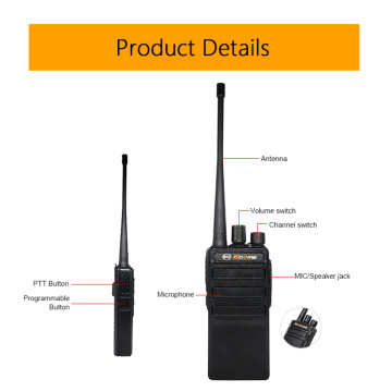 Prezzo basso ECOME ET-99 COMUNICAZIONE RADIO RASSICO 3 km Range 8W USB Walkie Talkie ricaricabile