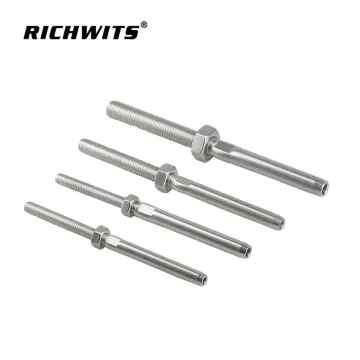Wire cable railing fittings stainless steel Swage Stud Threaded Terminal