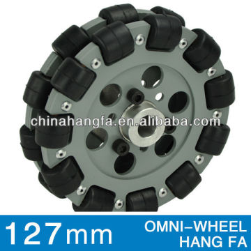 127mm double aluminum Omni directional wheel QL-13