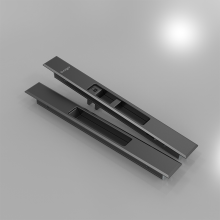 Auto lock sliding door handle