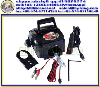 Portable trailer electric winch , 2000lb boat trailer power winch , boat trailer winch electric