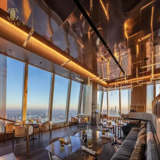 Modern led glass chandelier for hallway