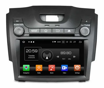 Oreo car autoradio for S10 D MAX 2017