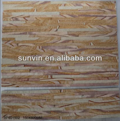 Decorative natural cultural stone cladding wall indoor / outdoor