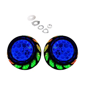 RGB BI LED Projector Retrofit Kit for FJ Cruiser Turbine Angle Eyes Shroud Headlight Honeycomb Lens
