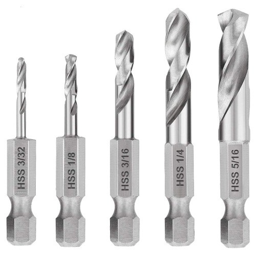 tools Stubby Drill Set for Metal Hex shank