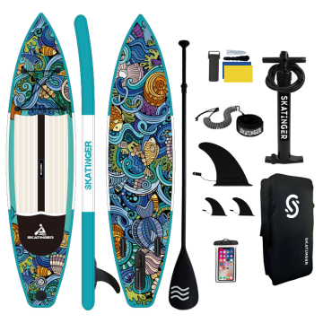 Weihai Skatinger ISUP Board: Double Action SUP Paddle Board with Accessories
