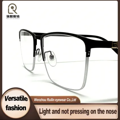 Metal Half-Frame with 360 Hinge Optical Frame