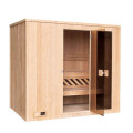 Hemlock wood traditional sauna room