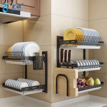 Multi-functional Kitchen Accessories: Stainless Steel Dish Rack, Knife Stand, Chopsticks Holder, Chopping Board & More