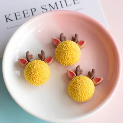 DIY Resin Jewelry: Autumn & Winter Cartoon Rabbit Deer Hairpin Materials