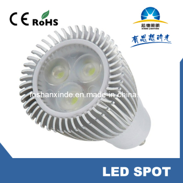 E27 GU10 MR16 High Power LED 6W 3*2W LED Spotlight