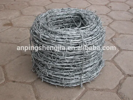 Galvanized and PVC Coated Barbed Wire Fence ( factory )