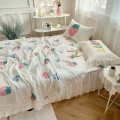 Lace Ruffled Bed Cover Skirt Fancy BedSheet Skirt