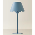 Rechargeable Scalloped Table Lamp