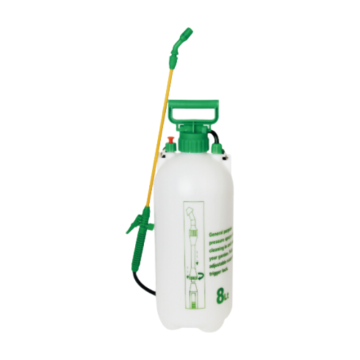 Spruzzatore manuale a pressione manuale Dadi bianco e verde da 8 litri