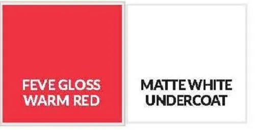 Feve Gloss Warm Red Aluminium Sheet