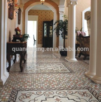 Water-jet Real Marble Mosaic Design Marble Tiles
