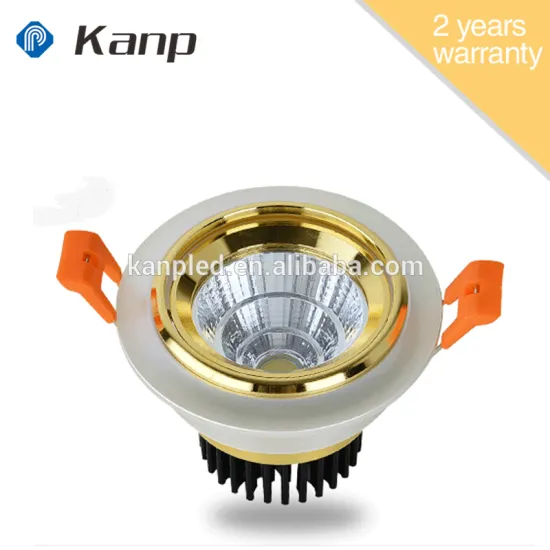 5W Gold Frame Dimming Led Light Retrofit Dimmable Recessed COB Spot Light