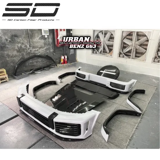 Urban Style Dry Carbon Fiber Car Body Kit for Mercedes-Benz G-Class W464 G63 AMG 2018-2021