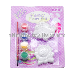 Ceramic figurines to paint , Safety funny ceramic acrylic paint set , DIY painting set