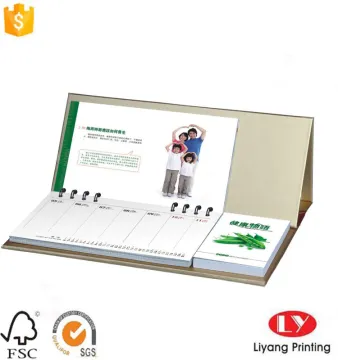 Custom Desk Calendar With Notepad Printing