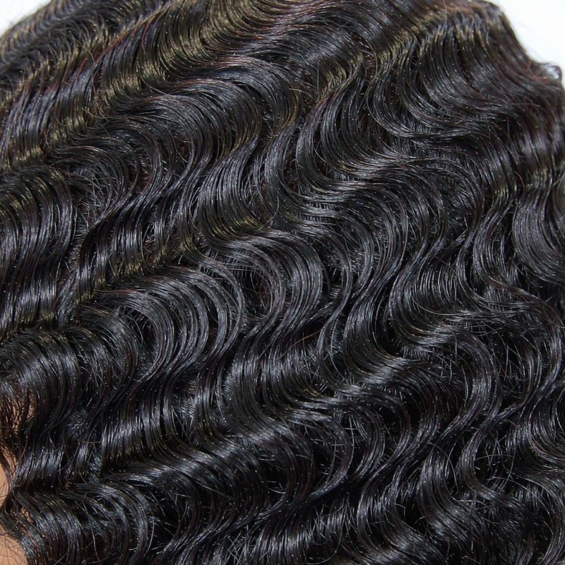Water Wave Human Hair 4x4 Closure Wig