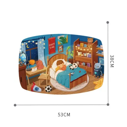 Goodnight Theme 105pcs Brain Teaser Puzzle for Kids: The Educational Backpack Box Jigsaw Game