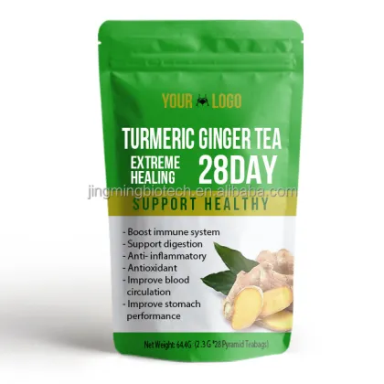 Private Label Lemon Ginger Tea Bags - Flavored Herbal Tea