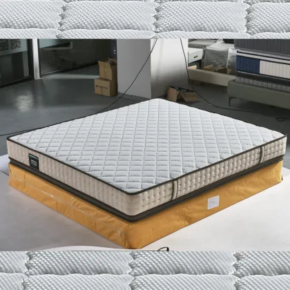 Pocket Spring Smart Mattress Wholesale: Luxury White Fabric for Hotels