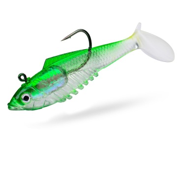 Runntoo t-tail silice gel appâts doux têtes de gabarit pour les leurres de pêche