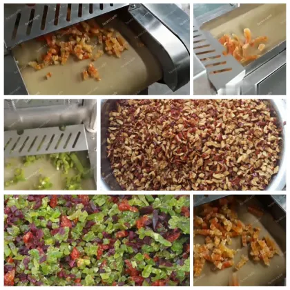 Dried Fruit Chopper & Cutter - Diced Apricots, Cranberries & Jujubes Machine