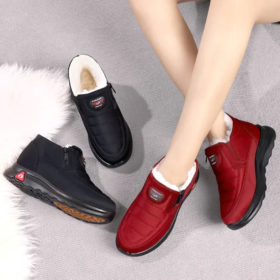 Soft soled polyurethane thick soled cotton shoes