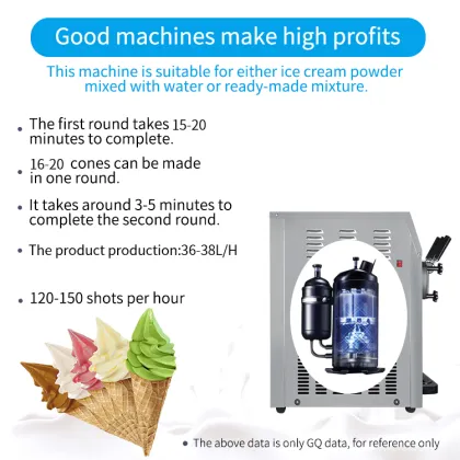 Suave Soft Serve Ice Cream Machine 36 Liter GQ-36ETB