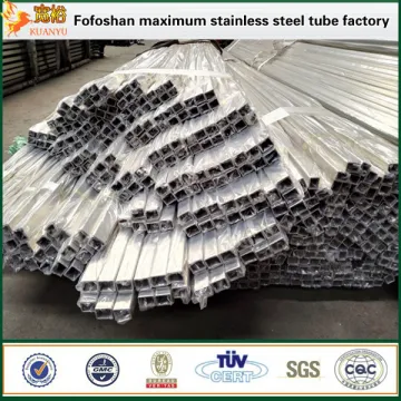 fabricated 304 tubos de acero inoxidable rectangulare pipe 10*20*0.28*5.8m
