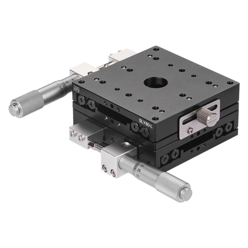 Vysoce přesný ruční stolek z hliníkové slitiny v ose XY 80 mm