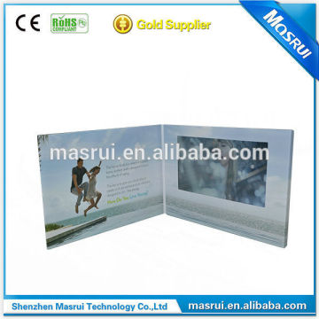 2.4" 4.3" 5.0" 7.0" 10.1" Lcd Greeting Card for business promote