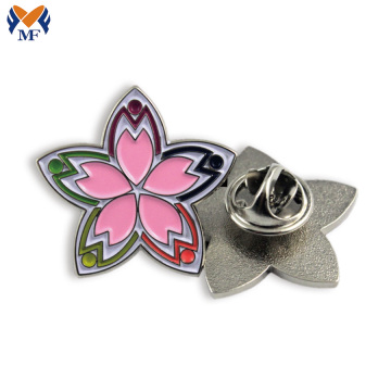 Metall tilpasset emalje Peony Flower Pin