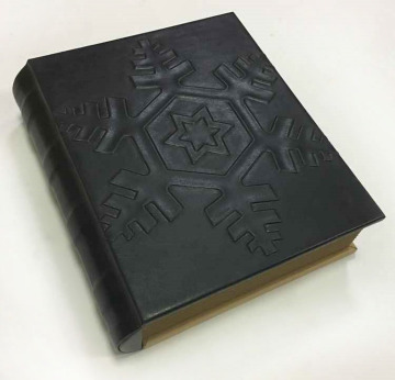Schwarzes Lederbuch geformte Speicherverpackung Geschenkbox