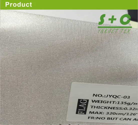 135gsm glossy coated polyester fabric with a fluorescent or glowing type coating