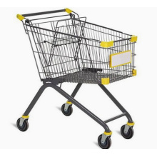 Metal Mesh Wire European Style Shopping Cart