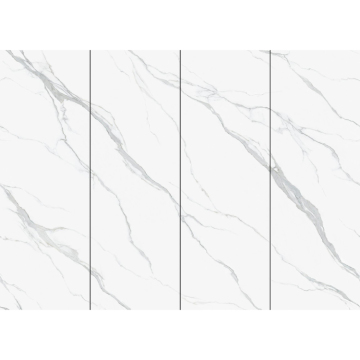 Carrara White Sintered Stone Tile for Kitchen Countertops and Floors