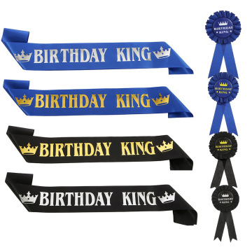 Happy Birthday Sash - Soft Cloth Printing Belt for Party Favors