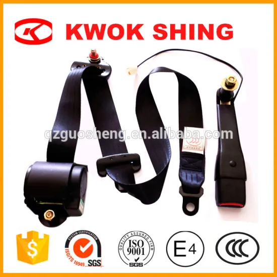 Three points car seat belt with electrial buckle with sensor