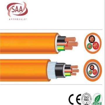 الكابلات الدائرية المدرعة XLPE 600 / 1000V 3C + E النحاس 2.5MM