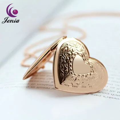 Jenia Best Quality Pendant Jewelry Gold Plated Locket Designs Gold Pendant Necklace