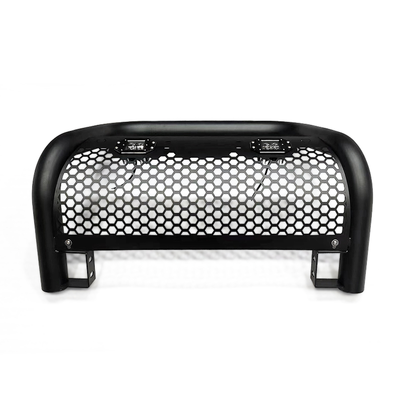 U-shaped honeycomb baffle iron front bumper
