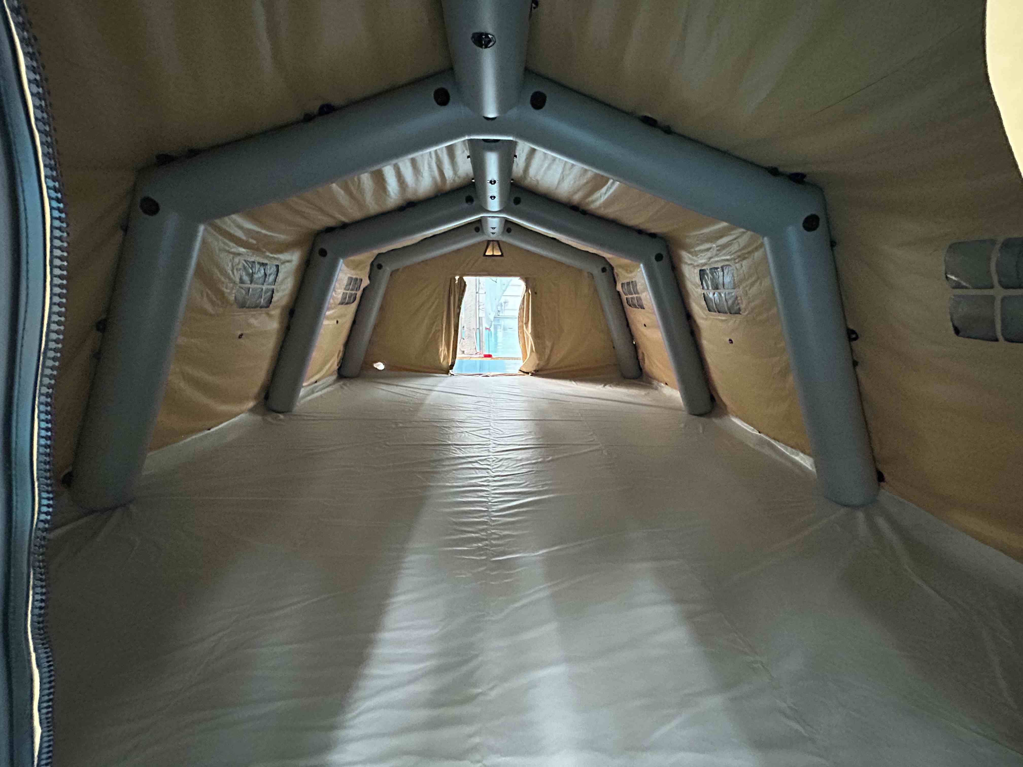 Sand Inflatable tent inside