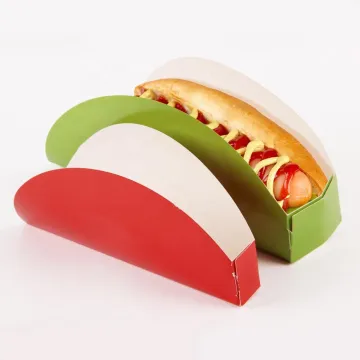 Food Grade Printing: Customizable Fast Food Tray, Takeaway Hot Dog Paper Box Solutions